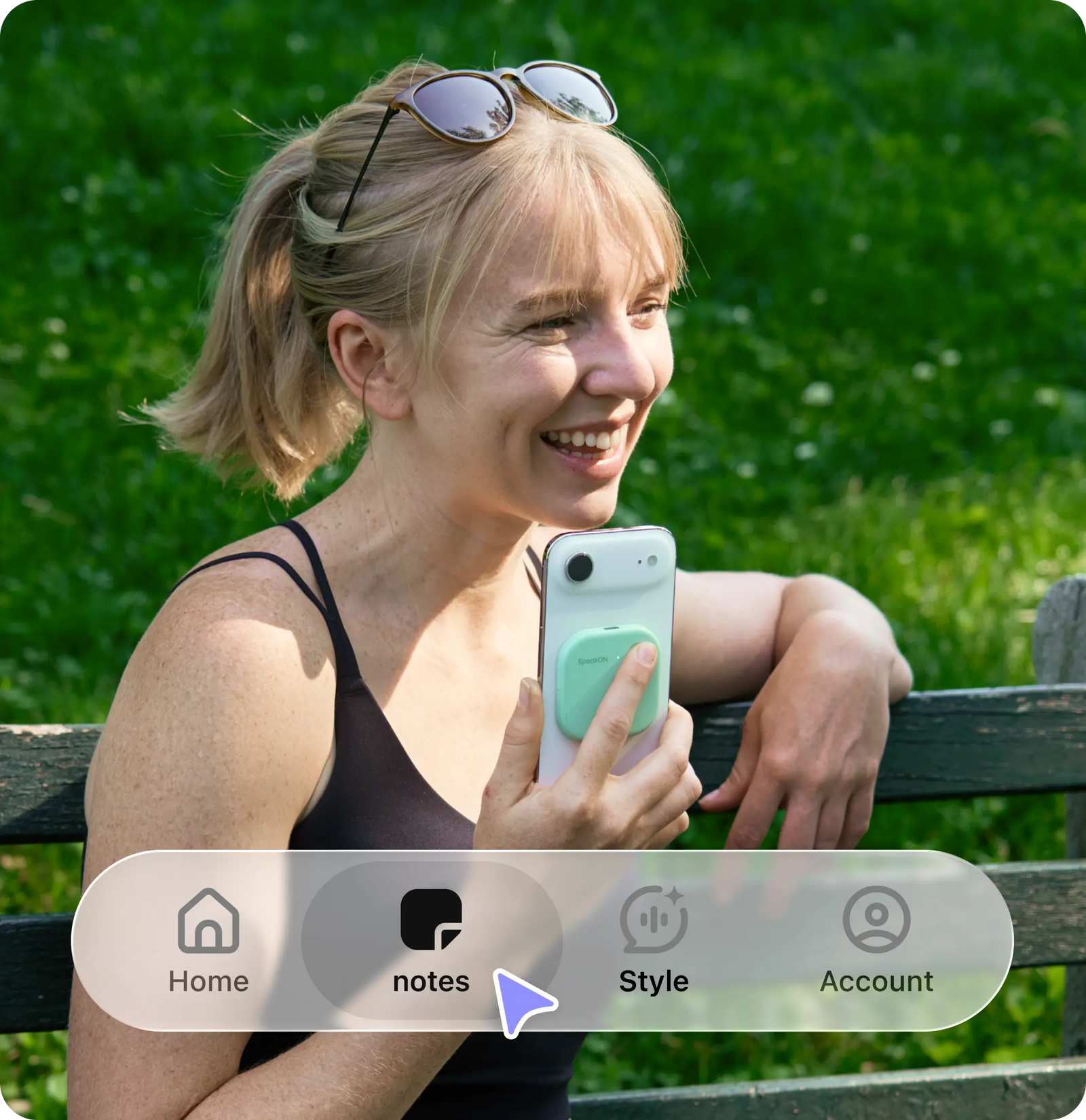 SpeakON app capture experience