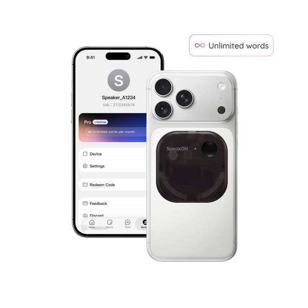 SpeakON - Physical AI Button for Your Ideas
