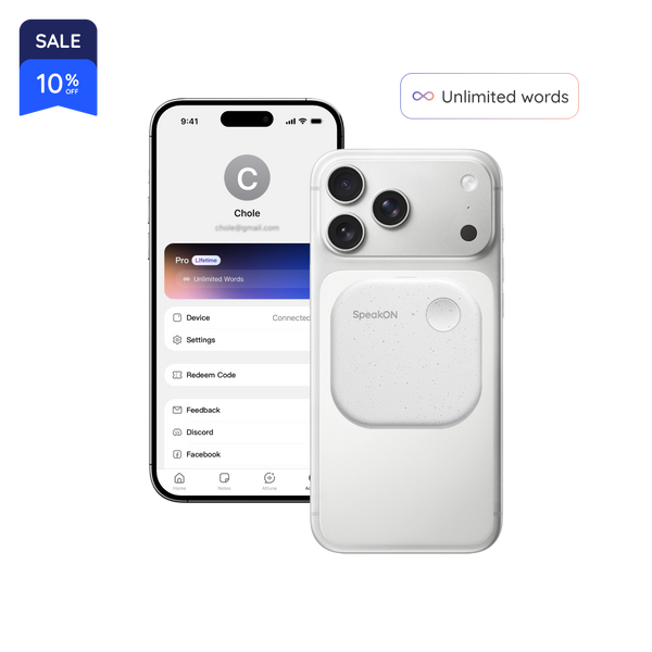 SpeakON - Physical AI Button for Your Ideas
