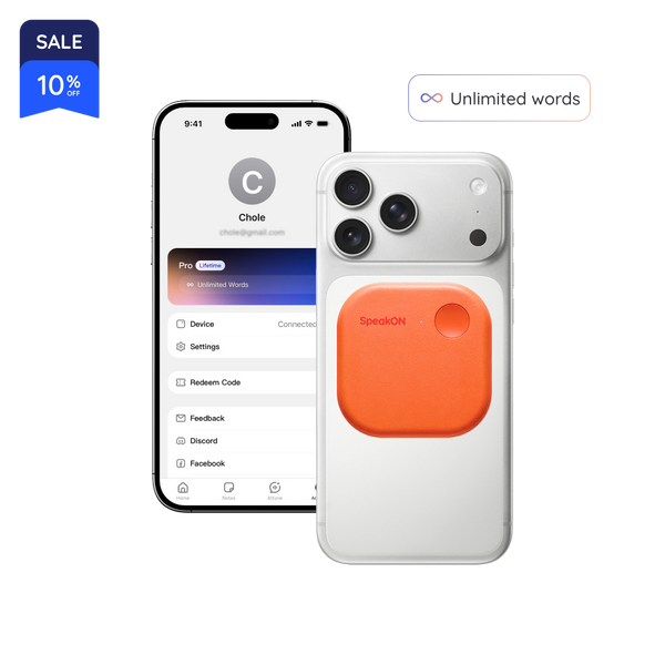 SpeakON - Physical AI Button for Your Ideas
