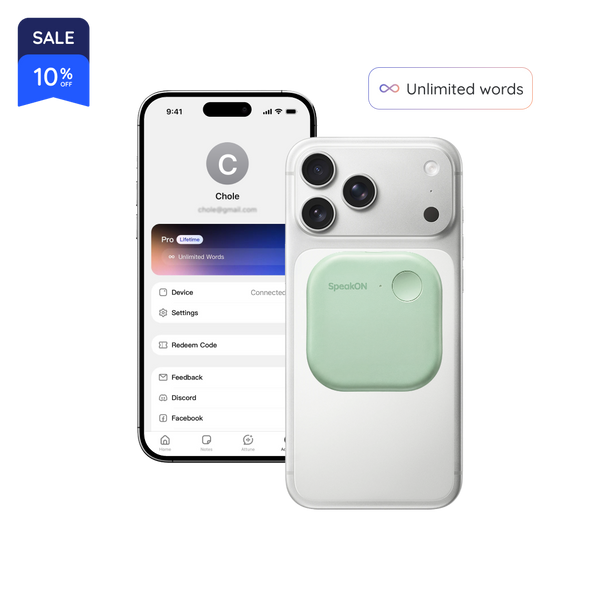 SpeakON - Physical AI Button for Your Ideas
