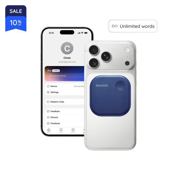 SpeakON - Physical AI Button for Your Ideas
