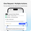 SpeakON Agent: one request, multiple actions
