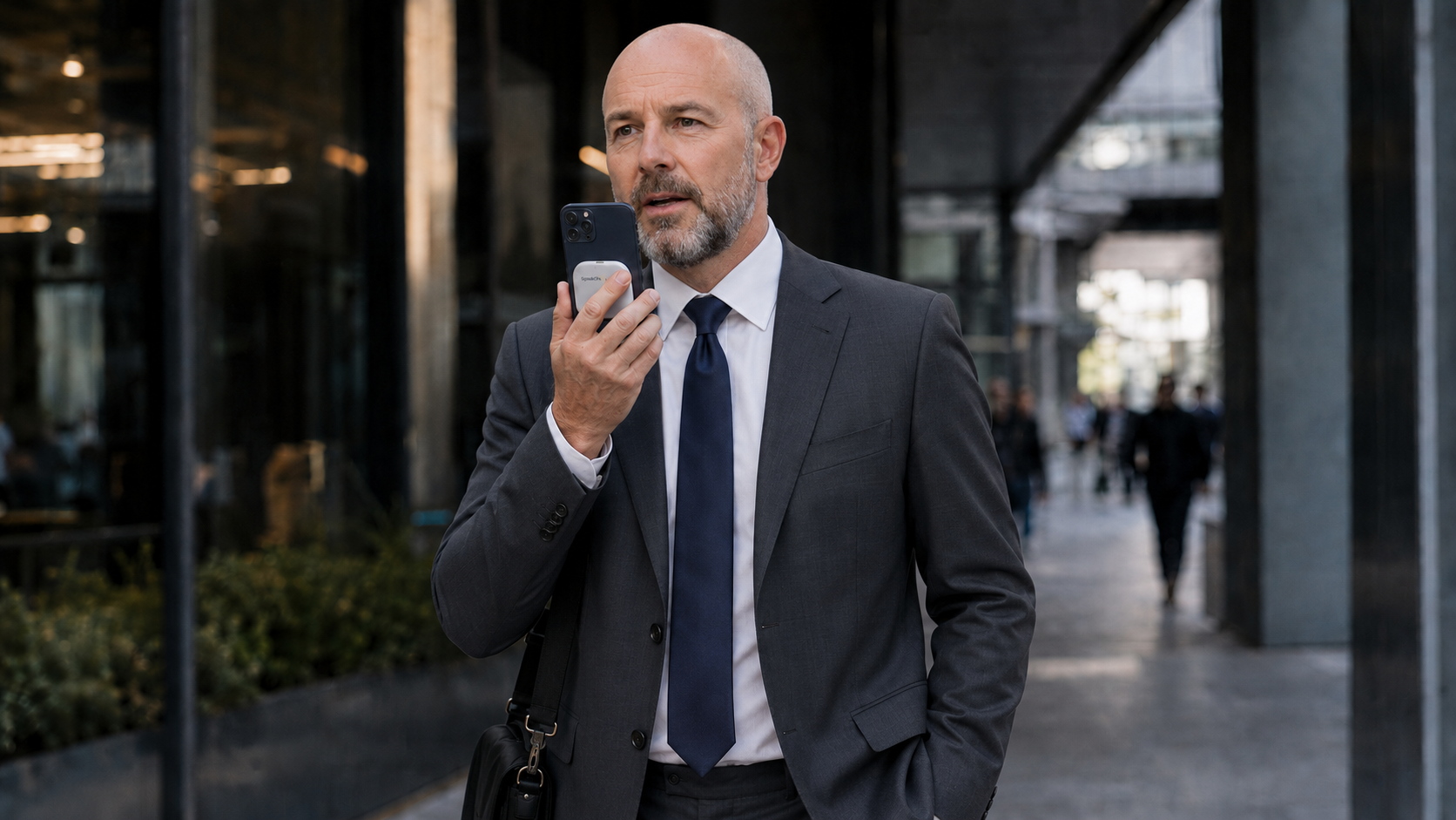 A SpeakON member using SpeakON with an iPhone